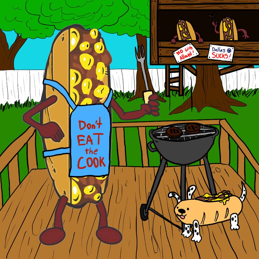 Mr Cheesey hosting a Bar-B-Que